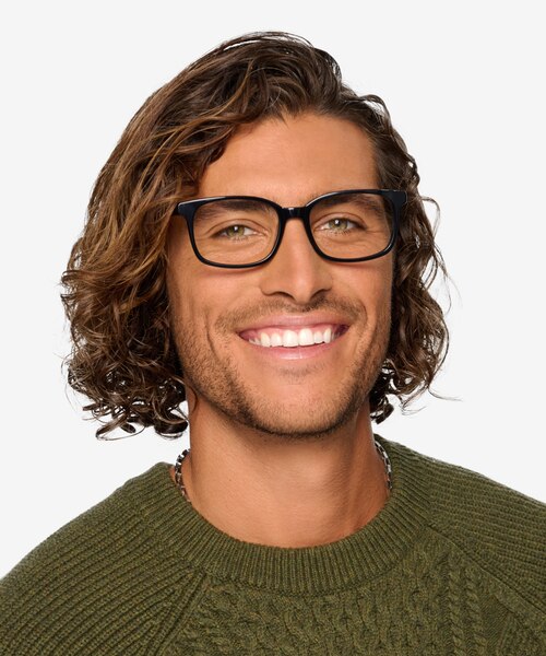 Claudia Noir AcétateMontures de lunettes de vue pour Hommes d'EyeBuyDirect