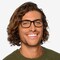 Claudia Noir Acétate Montures de lunettes de vue pour Hommes d'EyeBuyDirect