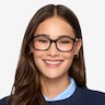 Claudia Noir AcétateMontures de lunettes de vue pour Femmes d'EyeBuyDirect