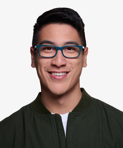 Mandi Teal AcetateEyeglass Frames for Men from EyeBuyDirect