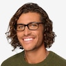 Mandi Noir AcétateMontures de lunettes de vue pour Hommes d'EyeBuyDirect