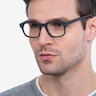 Carla Coffee AcetateEyeglass Frames for Men from EyeBuyDirect