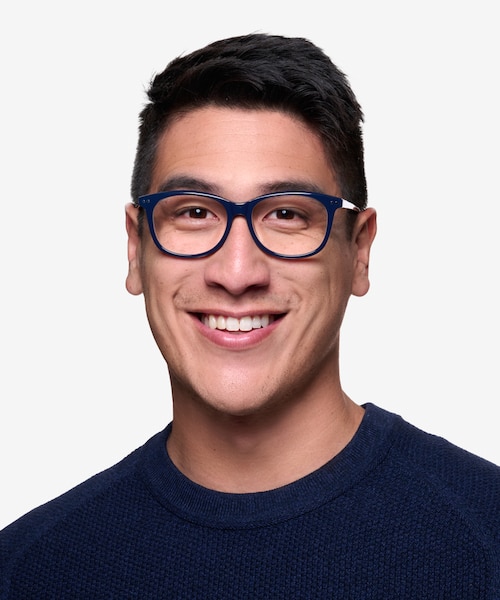 Brittany Navy AcetateEyeglass Frames for Men from EyeBuyDirect