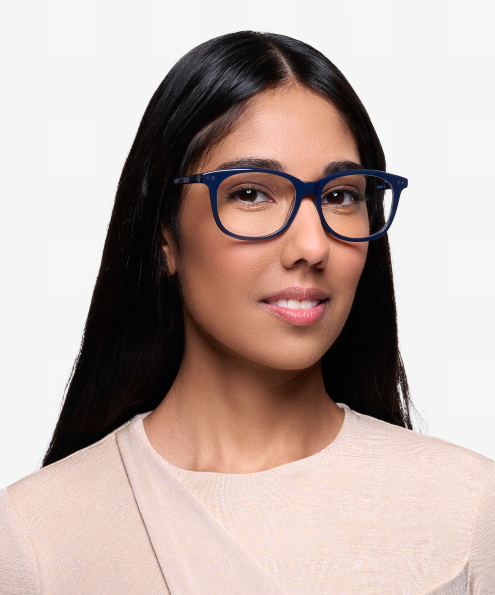 Brittany Cat Eye Navy Glasses For Women Eyebuydirect