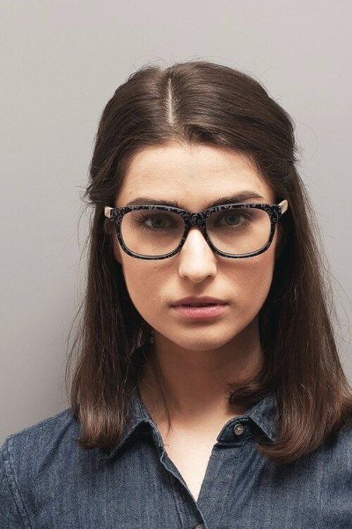 White Pine Black & Gray AcetateEyeglass Frames for Women from EyeBuyDirect