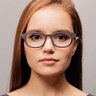 Mulberry Black Wood-textureEyeglass Frames for Women from EyeBuyDirect