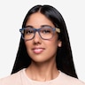 Indian Creek Blue AcetateEyeglass Frames for Women from EyeBuyDirect