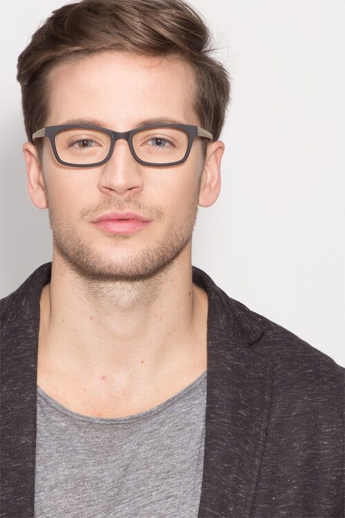 Mesquite Black & Yellow AcétateMontures de lunettes de vue pour Hommes d'EyeBuyDirect