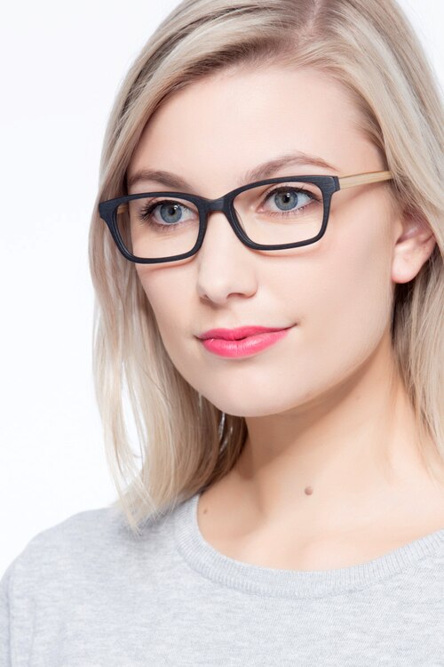 Mesquite Black & Yellow AcétateMontures de lunettes de vue pour Femmes d'EyeBuyDirect