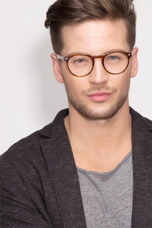 Yale Brown AcetateEyeglass Frames for Men from EyeBuyDirect