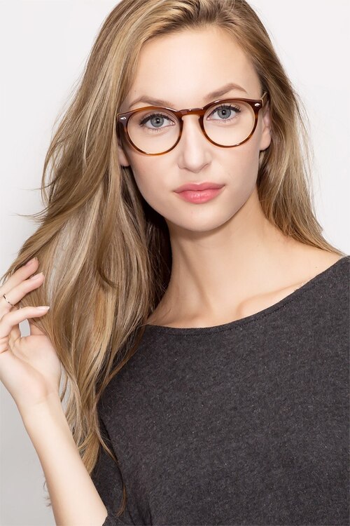 Yale Brown AcetateEyeglass Frames for Women from EyeBuyDirect