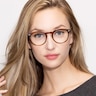 Yale Brown AcetateEyeglass Frames for Women from EyeBuyDirect