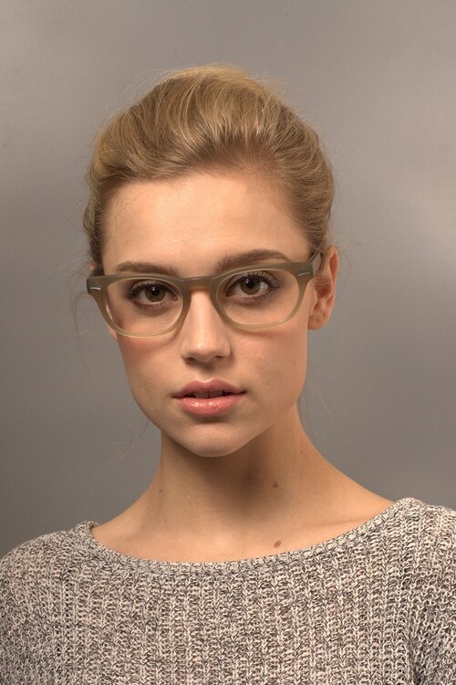 Cherry Blossom Olive AcetateEyeglass Frames for Women from EyeBuyDirect