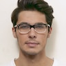 Novorzhev Gris AcétateMontures de lunettes de vue pour Hommes d'EyeBuyDirect
