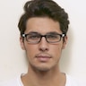 Starr Black & Blue AcétateMontures de lunettes de vue pour Hommes d'EyeBuyDirect