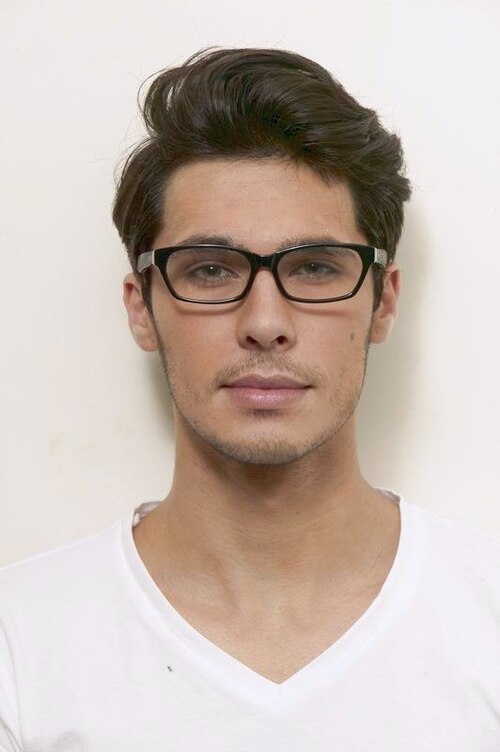 Stevie Black & White AcétateMontures de lunettes de vue pour Hommes d'EyeBuyDirect