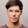 Rhode Island Matte Clear AcetateEyeglass Frames for Men from EyeBuyDirect