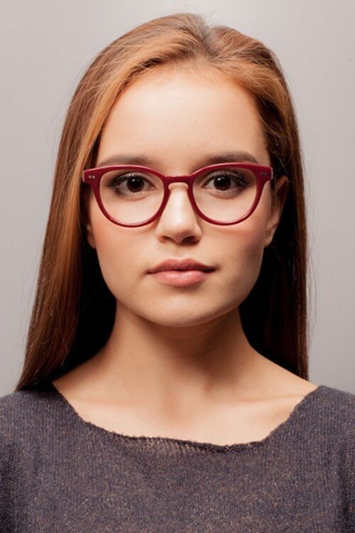 Soho Burgundy AcetateEyeglass Frames for Women from EyeBuyDirect