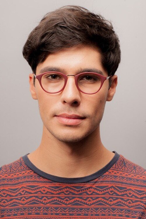 Lulu Burgundy AcetateSunglass Frames for Men from EyeBuyDirect