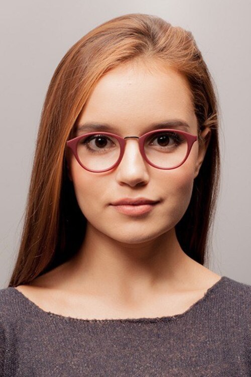 Lulu Burgundy AcetateSunglass Frames for Women from EyeBuyDirect