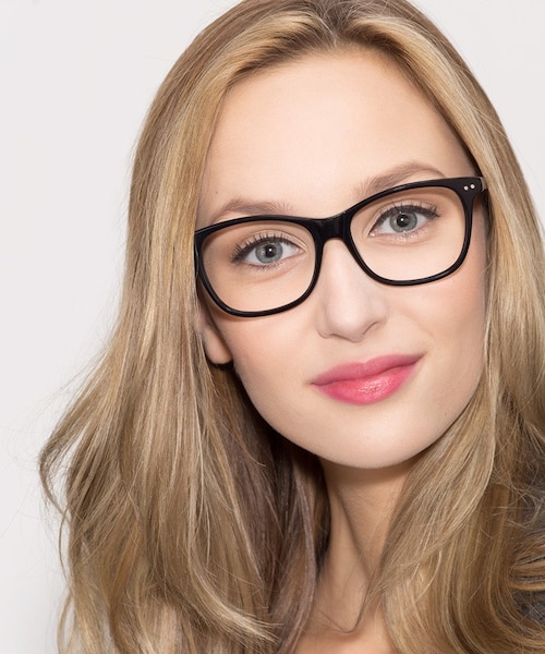 Almost Famous Black AcetateEyeglass Frames for Women from EyeBuyDirect