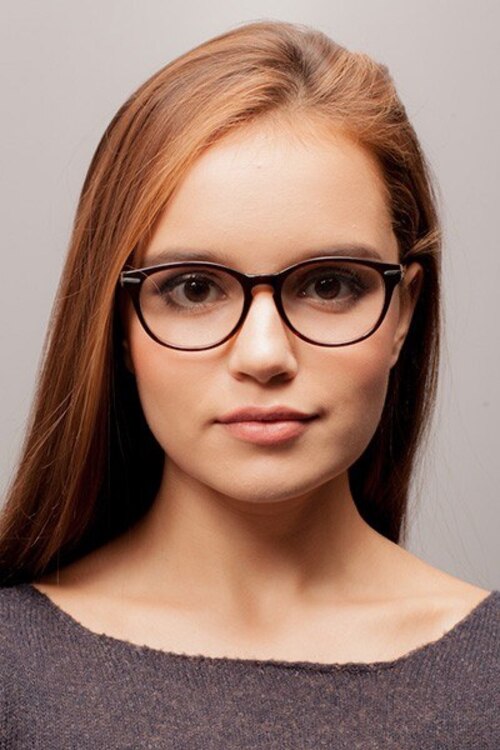 Chicago Brown AcetateEyeglass Frames for Women from EyeBuyDirect