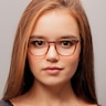 Providence Brown & Striped AcetateEyeglass Frames for Women from EyeBuyDirect