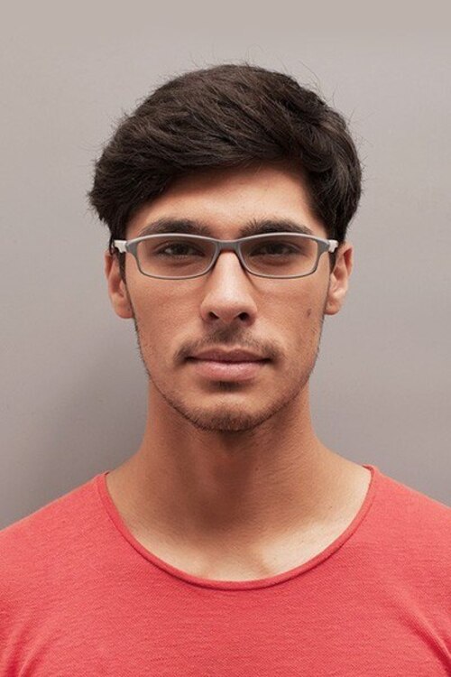 Alma Gray PlasticEyeglass Frames for Men from EyeBuyDirect