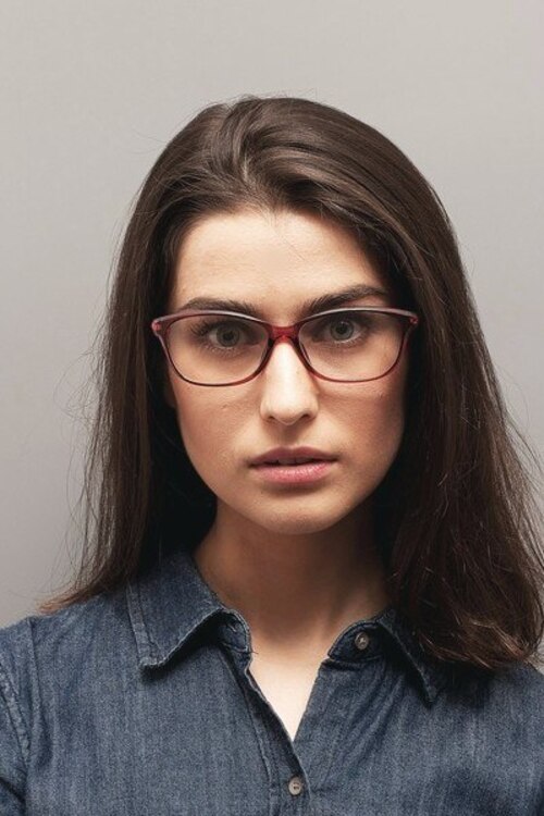 Amelie Red PlasticEyeglass Frames for Women from EyeBuyDirect
