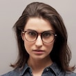 Daphne Brown & Tortoise Plastic, MetalEyeglass Frames for Women from EyeBuyDirect