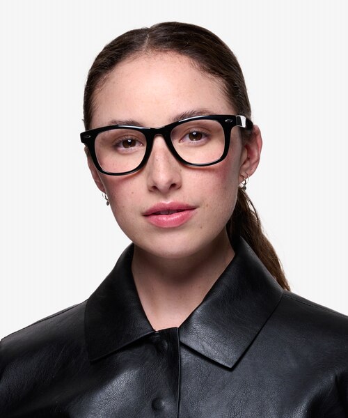 Atlee Black PlasticEyeglass Frames for Women from EyeBuyDirect