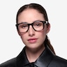 Atlee Black PlasticEyeglass Frames for Women from EyeBuyDirect