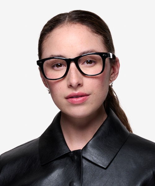 Atlee Black PlasticEyeglass Frames for Women from EyeBuyDirect