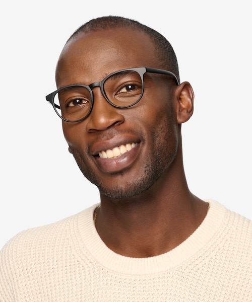 Chilling Black PlasticEyeglass Frames for Men from EyeBuyDirect