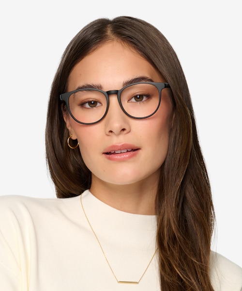 Chilling Black PlasticEyeglass Frames for Women from EyeBuyDirect