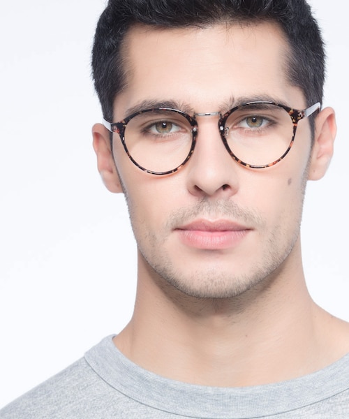 Chillax Red & Floral MetalEyeglass Frames for Men from EyeBuyDirect
