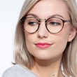 Chillax Red & Floral MetalEyeglass Frames for Women from EyeBuyDirect