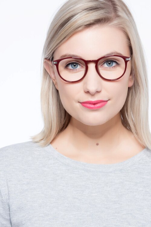 Muse Red Plastic-metalEyeglass Frames for Women from EyeBuyDirect