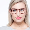 Muse Red Plastic-metalEyeglass Frames for Women from EyeBuyDirect
