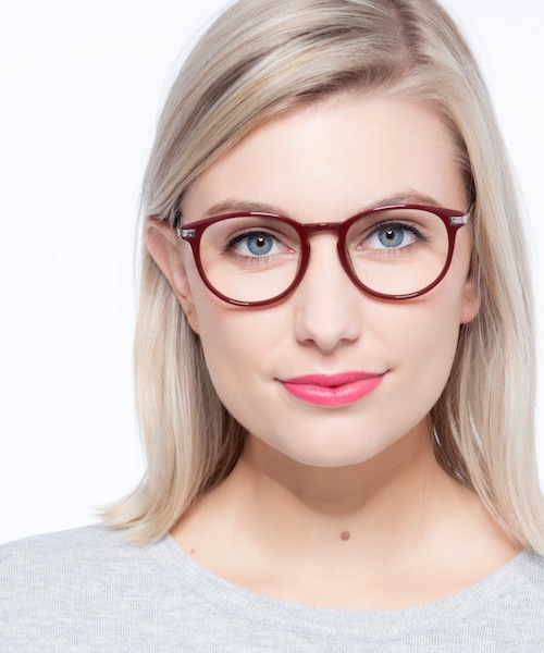 Muse Red Plastic, MetalEyeglass Frames for Women from EyeBuyDirect