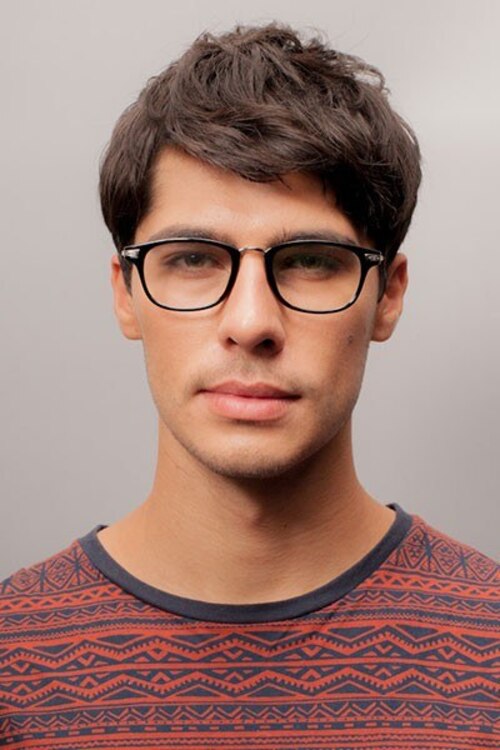 Monaco Black PlasticEyeglass Frames for Men from EyeBuyDirect