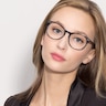 Fiction Gray & Floral AcétateMontures de lunettes de vue pour Femmes d'EyeBuyDirect