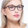 Valentin Matte Black AcetateEyeglass Frames for Women from EyeBuyDirect