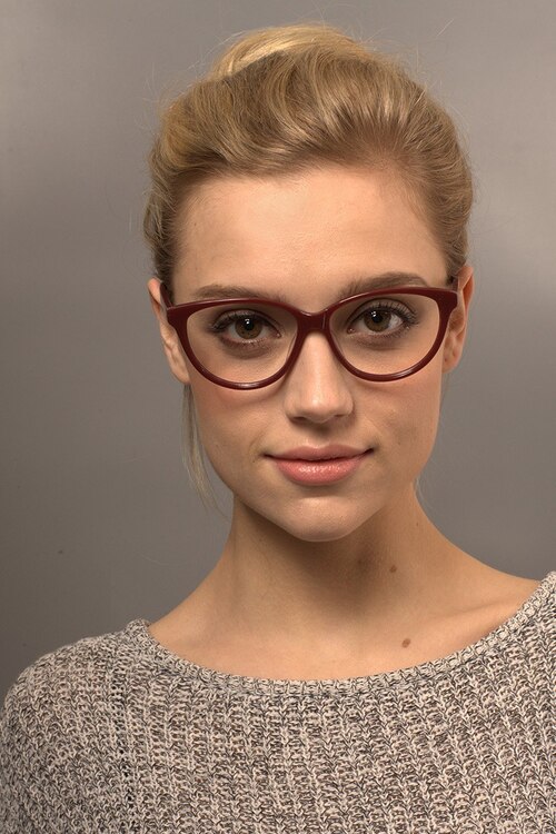 Pola Burgundy AcetateEyeglass Frames for Women from EyeBuyDirect