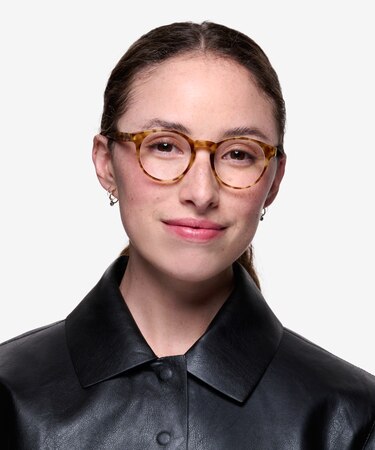 Tortoise Jade -  Vintage Acetate Eyeglasses