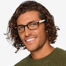 Danny Black & White PlasticEyeglass Frames for Men from EyeBuyDirect