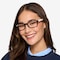 Danny  Black/White  Plastic Eyeglass Frames for Women from EyeBuyDirect