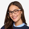 Danny Black & White PlasticEyeglass Frames for Women from EyeBuyDirect