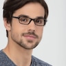 Versus Black PlasticEyeglass Frames for Men from EyeBuyDirect