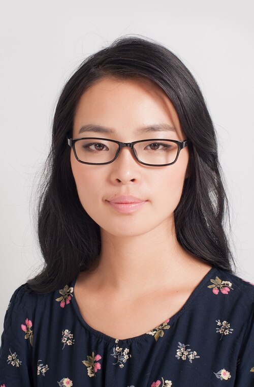 Versus Black PlasticEyeglass Frames for Women from EyeBuyDirect